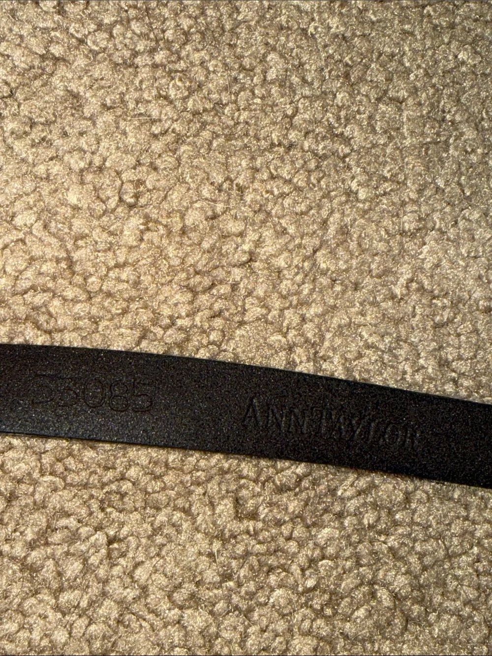 Ann Taylor Leopard Print Faux Fur Skinny Belt with Black Buckle